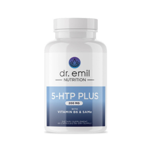 DR. EMIL NUTRITION 200 MG 5-HTP Plus with SAM-e for Mood, Stress, and Sleep - 5HTP Supplement with Vitamin B6-120 Vegan Capsules, 60 Servings