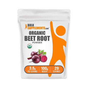 BulkSupplements.com Organic Beet Root Powder - Superfood Supplement, Beet Root Supplements - Vegan & Gluten Free, 3.5g per Serving, 1kg (2.2 lbs) (Pack of 1)
