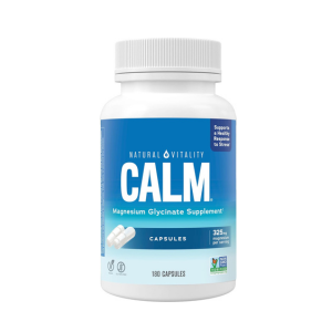 Natural Vitality Calm, Magnesium Glycinate Supports Bone, Muscle, Heart, & Nerve Health, Non-GMO, Vegan, Gluten Free 180ct